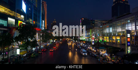 Bangkok city centre di notte Foto Stock