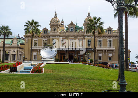 MONTE CARLO - 15 agosto 2017: Il Casinò di Monte Carlo 31 gennaio 2009 a Monte Carlo. Ospita l'annuale European Poker Tour Foto Stock
