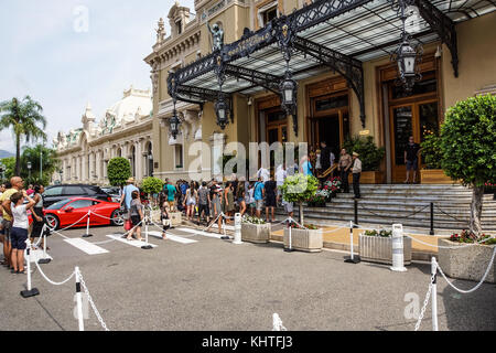 MONTE CARLO - 15 agosto 2017: Il Casinò di Monte Carlo 31 gennaio 2009 a Monte Carlo. Ospita l'annuale European Poker Tour Foto Stock
