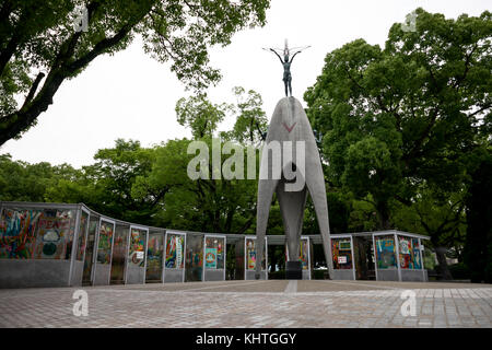 Hiroshima, Giappone - Ottobre 2017: Hiroshima Peace Memorial, conosciuta come la Cupola della Bomba Atomica o bomba a cupola (Genbaku Domu), Hiroshima, Giappone Foto Stock