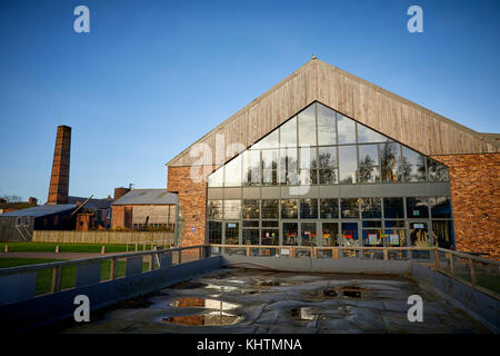 In autunno la Lion opere di sale è l'ultima rimanendo aperta pan saline in Marston, vicino a Northwich, Cheshire, Foto Stock