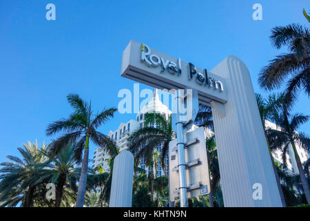Royal Palm Hotel, Miami, Florida, Stati Uniti d'America Foto Stock