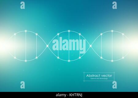 DNA sistema a spirale, illustrazione vettoriale Illustrazione Vettoriale