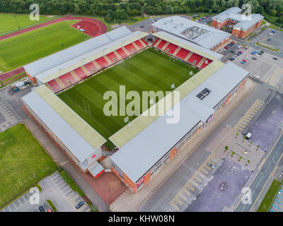 Leigh Sports Village a Leigh, Greater Manchester, Inghilterra, Regno Unito Foto Stock