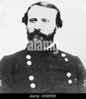 Ritratto fotografico di Thomas Jordan (1819-1895) un confederato generale e grandi operativo nella rete di spie confederato durante la Guerra Civile Americana. Datata del XIX secolo Foto Stock