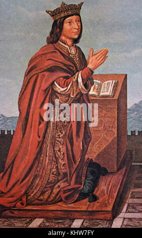 Ritratto di Ferdinando II di Aragona (152-1516) Re di Sicilia e re di Aragona. Datata XVI Secolo Foto Stock