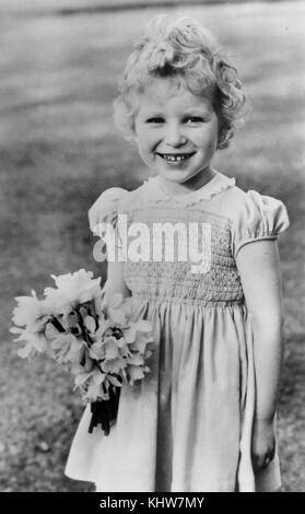 Ritratto fotografico di Anne, la principessa reale (1950-) il secondo bambino e soltanto la figlia della Regina Elisabetta II e del Principe Filippo , Duca di Edimburgo. In data xx secolo Foto Stock