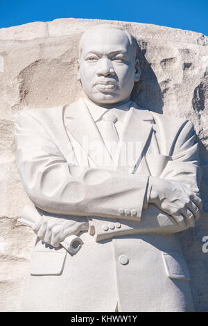 MLK Memorial, Martin Luther King Memorial, scultura dell'artista Lei Yixin, West Potomac Park, Washington, D.C., Stati Uniti d'America, USA. Foto Stock