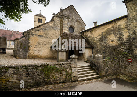 Église saint pierre, Chateau Chalon, Giura, Franche-Comte, in Francia, in Europa. Foto Stock