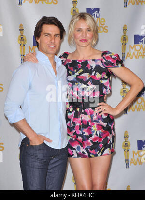 Tom Cruise   cameron diaz  25 - 2010 MTV Movie Awards al Amphitheatre di Gibson in los angeles.tom cruise   cameron diaz  25. Attore, Attrice, premiere, celebrità evento, arrivo, verticale, industria cinematografica, celebrità bestof, arte cultura e intrattenimento, topix Foto Stock