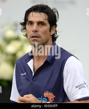 WELLINGTON, FL - MAGGIO 04: Nacho Figueras sono visti durante la cerimonia di premiazione alla Sentebale Royal Salute Polo Cup il 4 maggio 2016 a Wellington, Florida. Persone: Nacho Figueras Foto Stock