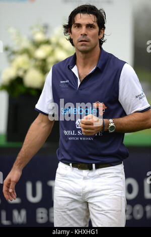 WELLINGTON, FL - MAGGIO 04: Nacho Figueras sono visti durante la cerimonia di premiazione alla Sentebale Royal Salute Polo Cup il 4 maggio 2016 a Wellington, Florida. Persone: Nacho Figueras Foto Stock