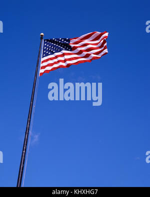 Bandiera a stelle e strisce. Foto Stock