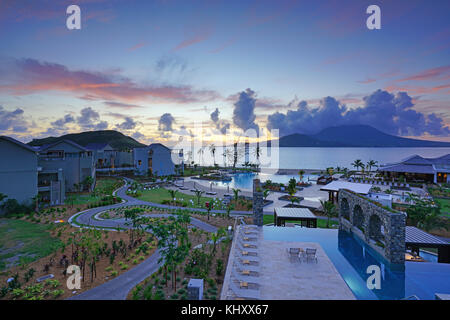 St Kitts, st Kitts e Nevis - Park Hyatt di st kitts, un lussuoso ed elegante hotel resort di christophe Harbour, Saint Kitts, inaugurato nel novembre 2017. Foto Stock