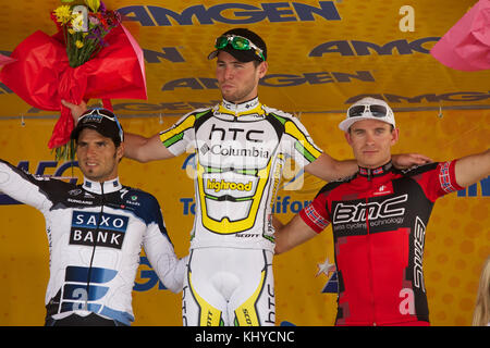 Mark Cavendish ToC2010 podio Foto Stock