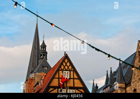 Quedlinburger Weihnachtsmarkt Avent in den Höfen Foto Stock