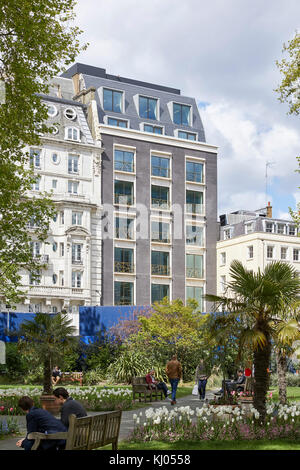 Panorama paesaggistico Hanover Square. 11 Hanover Square, Londra, Regno Unito. Architetto: Campbell Architects Ltd, 2017. Foto Stock