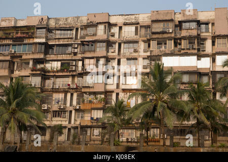 Appartamento sulla spiaggia di vivere in spiaggia Juhu di Mumbai Foto Stock