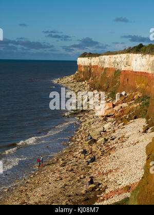 Scogliere a Hunstanton Foto Stock