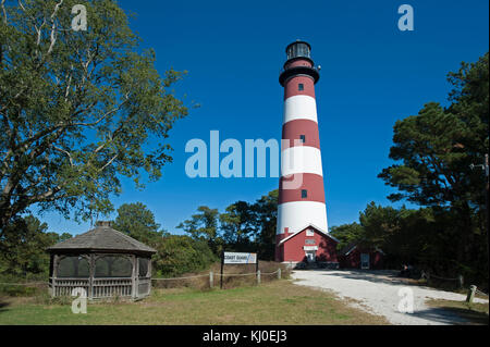 Stati Uniti Virginia VA Assateague National Seashore Lighthouse Park Service Foto Stock
