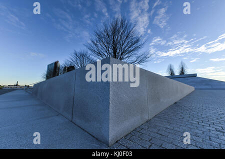 Il franklin d. roosevelt quattro libertà park è un quattro acri di memorial a franklin d. roosevelt in nyc che celebra le quattro libertà ha articolato Foto Stock