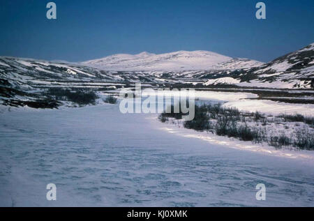 Fiume Kisaralik in inverno Foto Stock