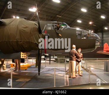 B 25 in doolittle Tokyo raiders diorama a usaf museum Foto Stock