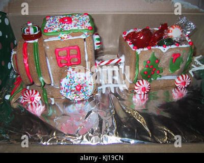 Gingerbread treno giocattolo per bambini Foto Stock