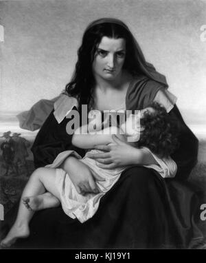 Hugues Merle - La Lettera Scarlatta - Walters 37172 (2) Foto Stock