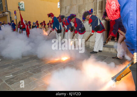 L'Europa, Francia, Var, 83, St Tropez, la spavalderia, licenziato blunderbusses. Foto Stock