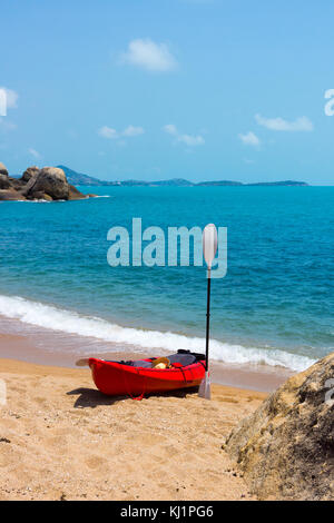 I kayak sulla spiaggia Foto Stock