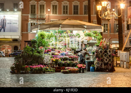 Negozio di fiori Piazza di Spagna Foto Stock