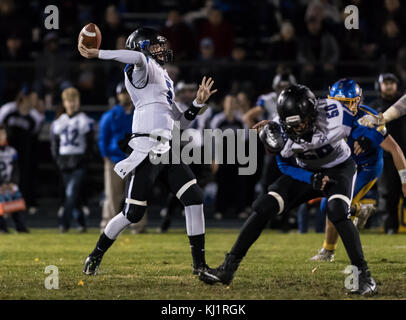 Azione di calcio con uprep high school vs Anderson Anderson, California. Foto Stock