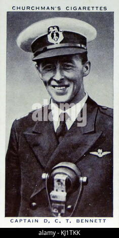 Churchman re della serie di velocità carta di sigaretta raffiguranti Air Vice Marshal Don Bennett (1910-1986) era un australiano pioniere dell'aviazione e pilota del bombardiere che è risorto per essere il più giovane air vice marshal nella Royal Air Force. Egli ha portato la "forza di Pathfinder' dal 1942 alla fine della Seconda Guerra Mondiale nel 1945. In data xx secolo Foto Stock