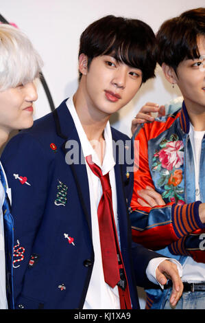 BTS / Bangtan Boys partecipare al 2017 American Music Awards al Microsoft Theatre il 19 novembre 2017 a Los Angeles, California. Foto Stock