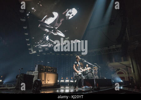 Londra, Regno Unito. Xx nov, 2017. sangue reale esecuzione dal vivo sul palco la prima notte della loro 3-potrebbe funzionare a Alexandra Palace di Londra. photo Data: lunedì, 20 novembre 2017. Credito: roger garfield/alamy live news Foto Stock