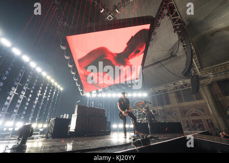 Londra, Regno Unito. Xx nov, 2017. sangue reale esecuzione dal vivo sul palco la prima notte della loro 3-potrebbe funzionare a Alexandra Palace di Londra. photo Data: lunedì, 20 novembre 2017. Credito: roger garfield/alamy live news Foto Stock