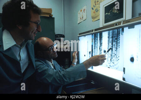 Il sequenziamento del DNA Foto Stock