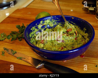 Guacamole avocado Foto Stock