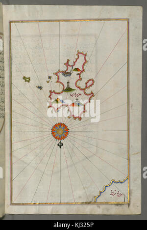 Piri Reis - Mappa di Kithnos Isola - Walters W658360B - Pagina completa Foto Stock