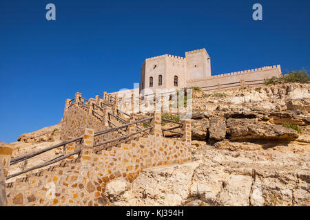 Il vecchio castello di taqah, Oman Foto Stock