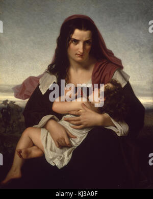 Hugues Merle - La Lettera Scarlatta - Walters 37172 Foto Stock