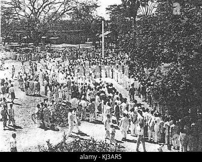 Lingua Bengali movimento in 1952 Foto Stock