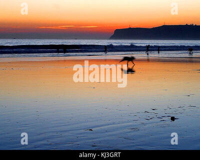Spiagge point loma tramonti Foto Stock