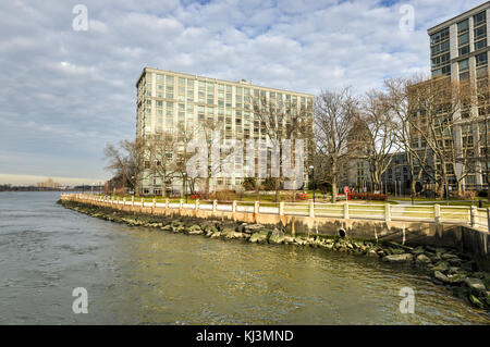 Vista di roosevelt isola tra Manhattan e Queens, a new york. Foto Stock