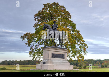John fulton reynolds memorial presso il Parco Militare Nazionale di Gettysburg, Pennsylvania. Foto Stock