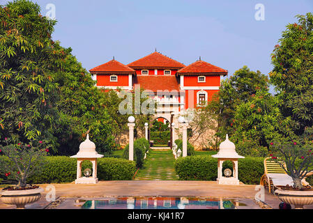 Vista parziale del resort storico di Champaner, Halol, Gujarat, India Foto Stock