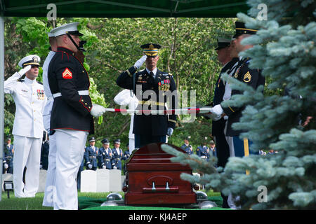 Giunto gli onori militari servizio funebre dell ex Segretario della Difesa Melvin Laird (33921438744) Foto Stock