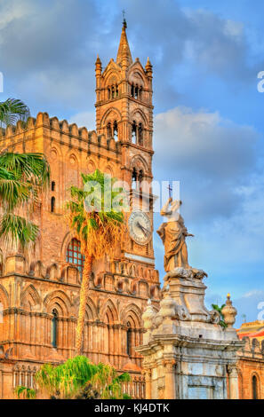 La cattedrale di Palermo, un sito patrimonio mondiale dell'unesco in Sicilia, Italia Foto Stock