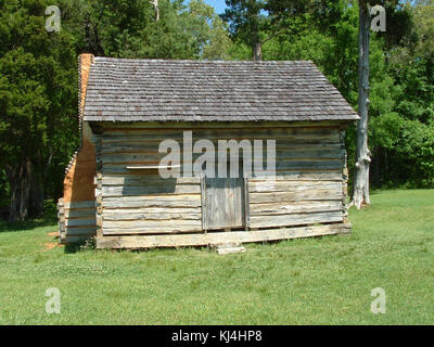 W. Manse George cabina, Shiloh National Military Park Foto Stock